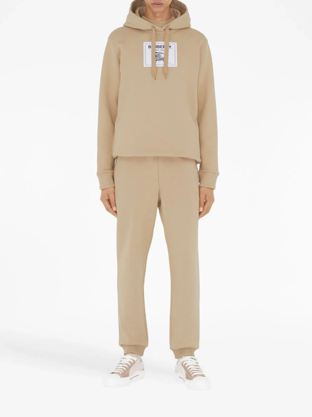 버버리 프로섬 라벨 코튼 후드 베이지