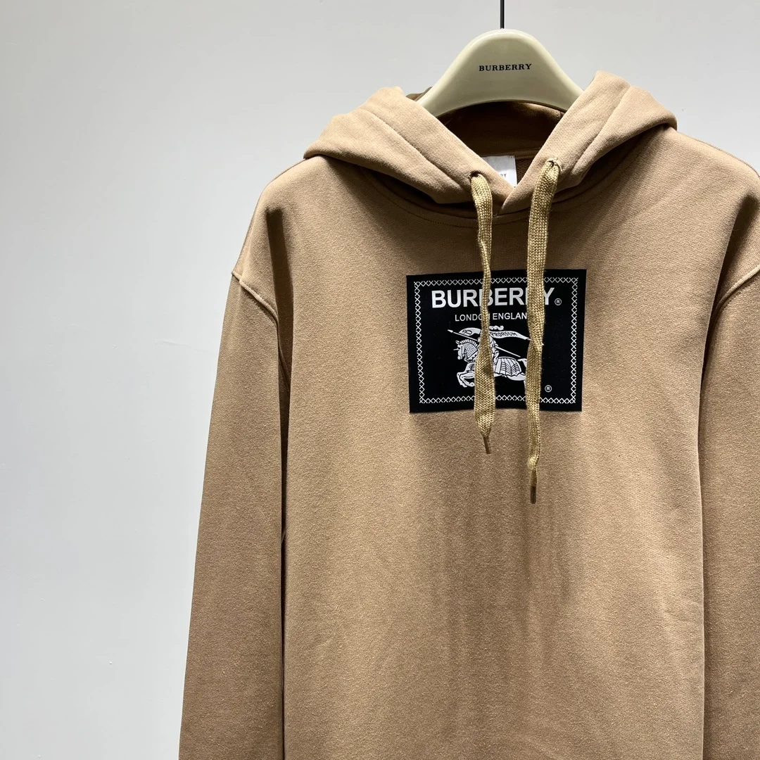 버버리 프로섬 라벨 코튼 후드 베이지