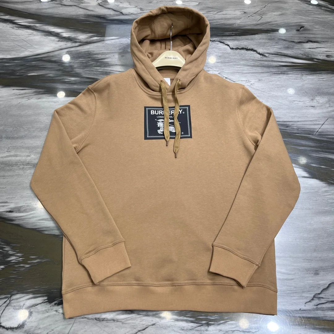 버버리 프로섬 라벨 코튼 후드 베이지
