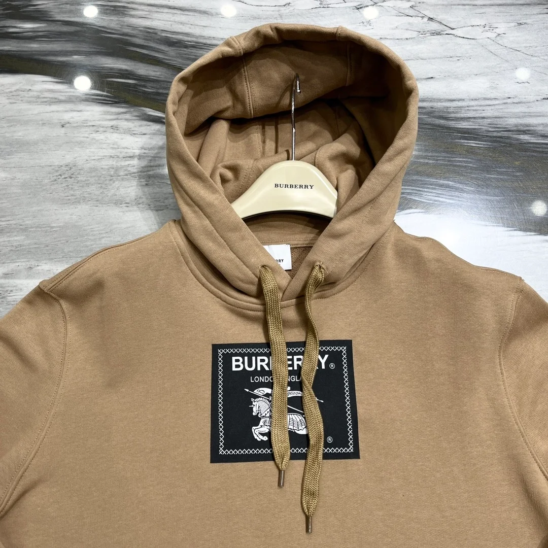 버버리 프로섬 라벨 코튼 후드 베이지