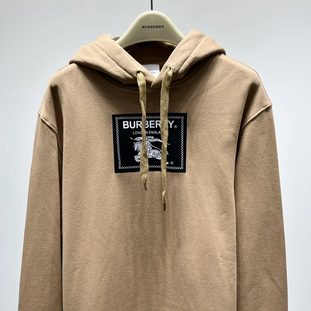 버버리 프로섬 라벨 코튼 후드 베이지