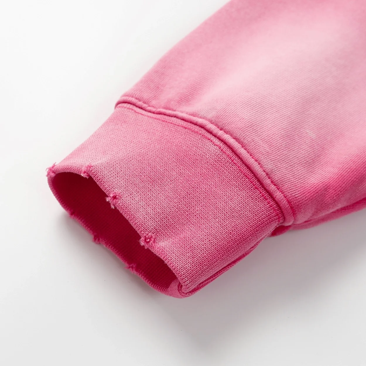 발렌시아가 헤비 듀티 워싱 후디 집업 핑크