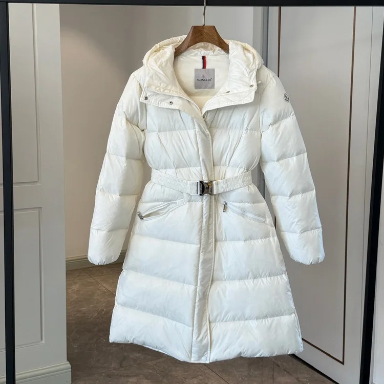몽클레어 벨뷰 롱패딩 화이트
