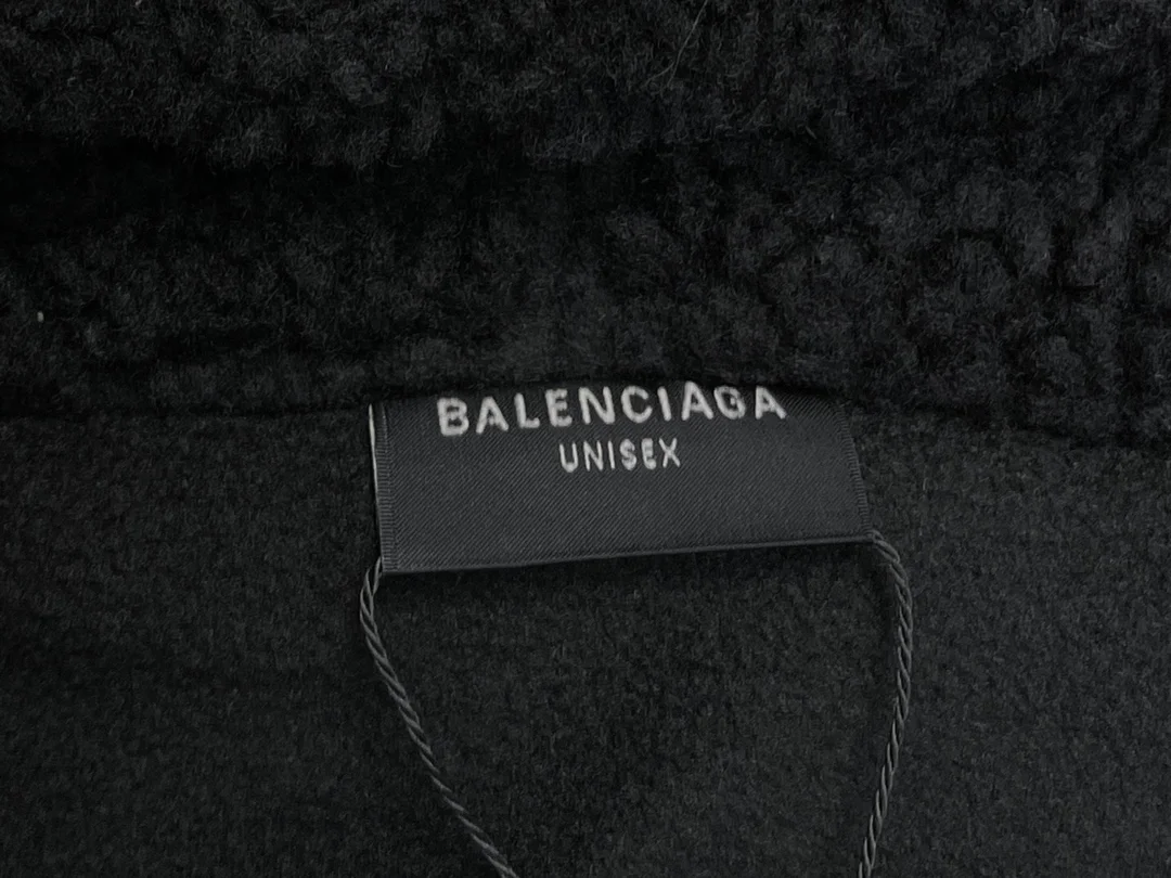 발렌시아가 플리스 후드 집업