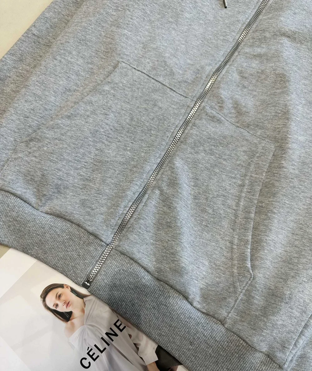 셀린느 트리옹프 코튼 후드 집업