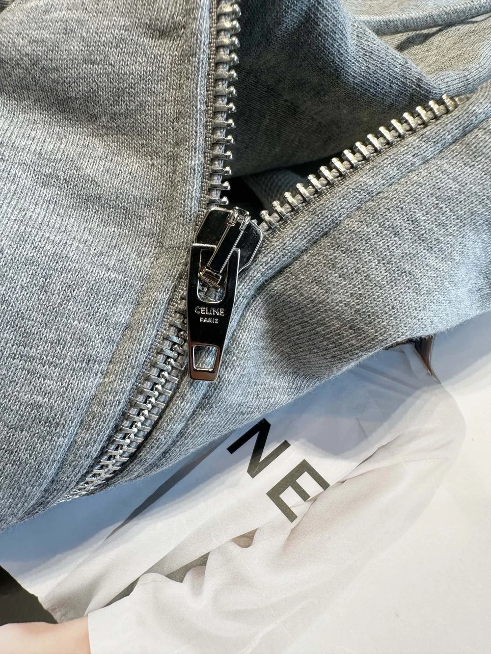 셀린느 트리옹프 코튼 후드 집업