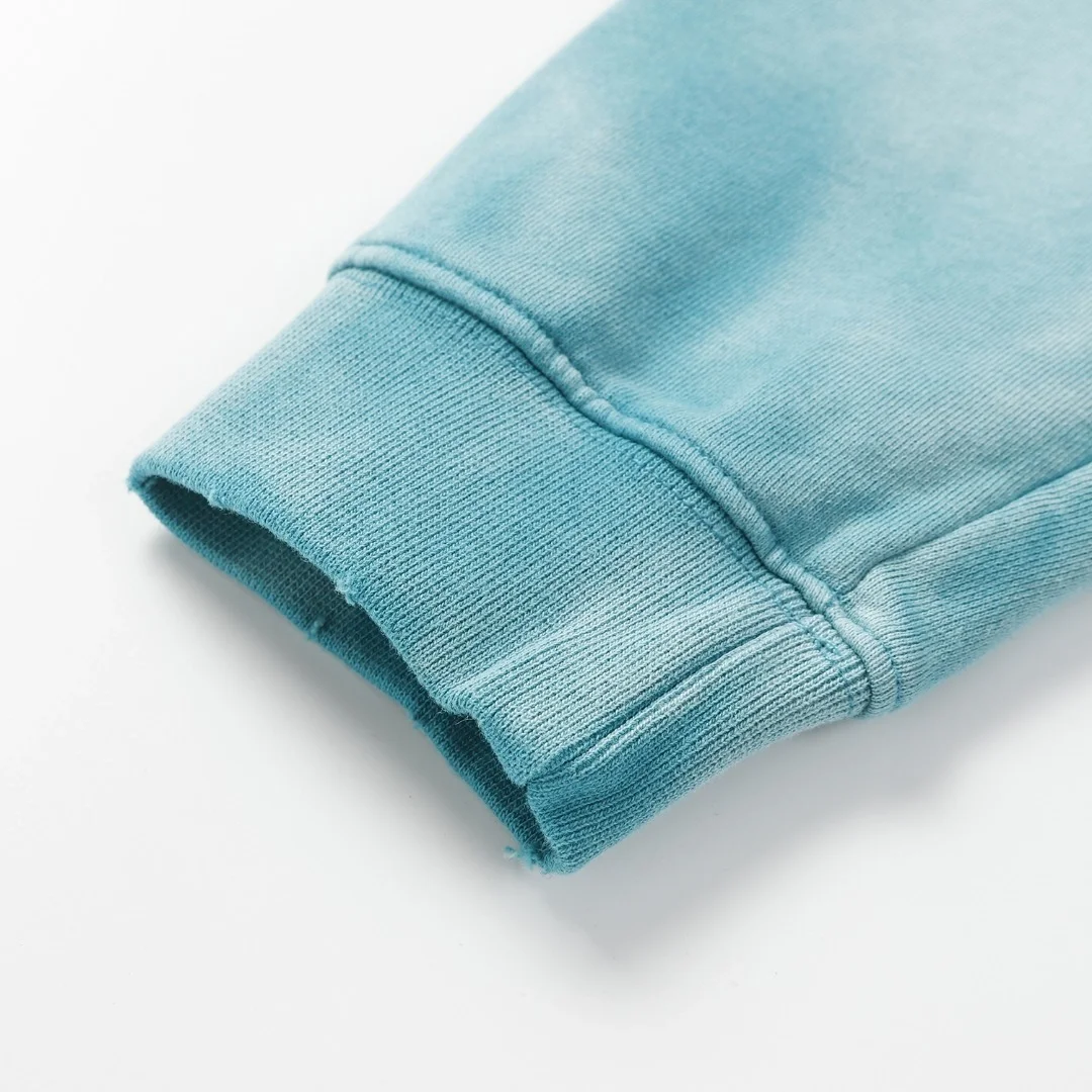 발렌시아가 헤비 듀티 워싱 후디 집업 블루