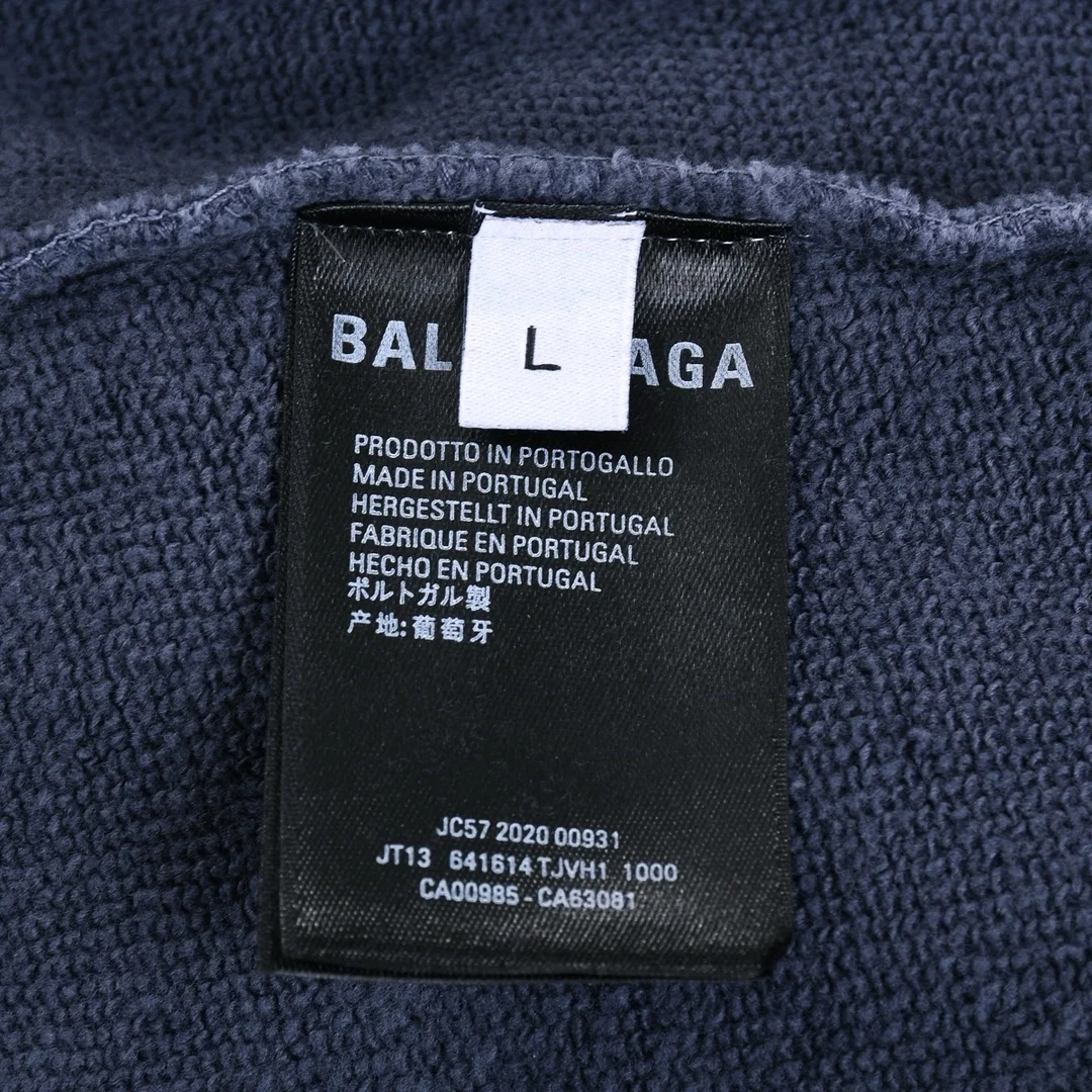 발렌시아가 핸드 드로운 BB 아이콘 후드