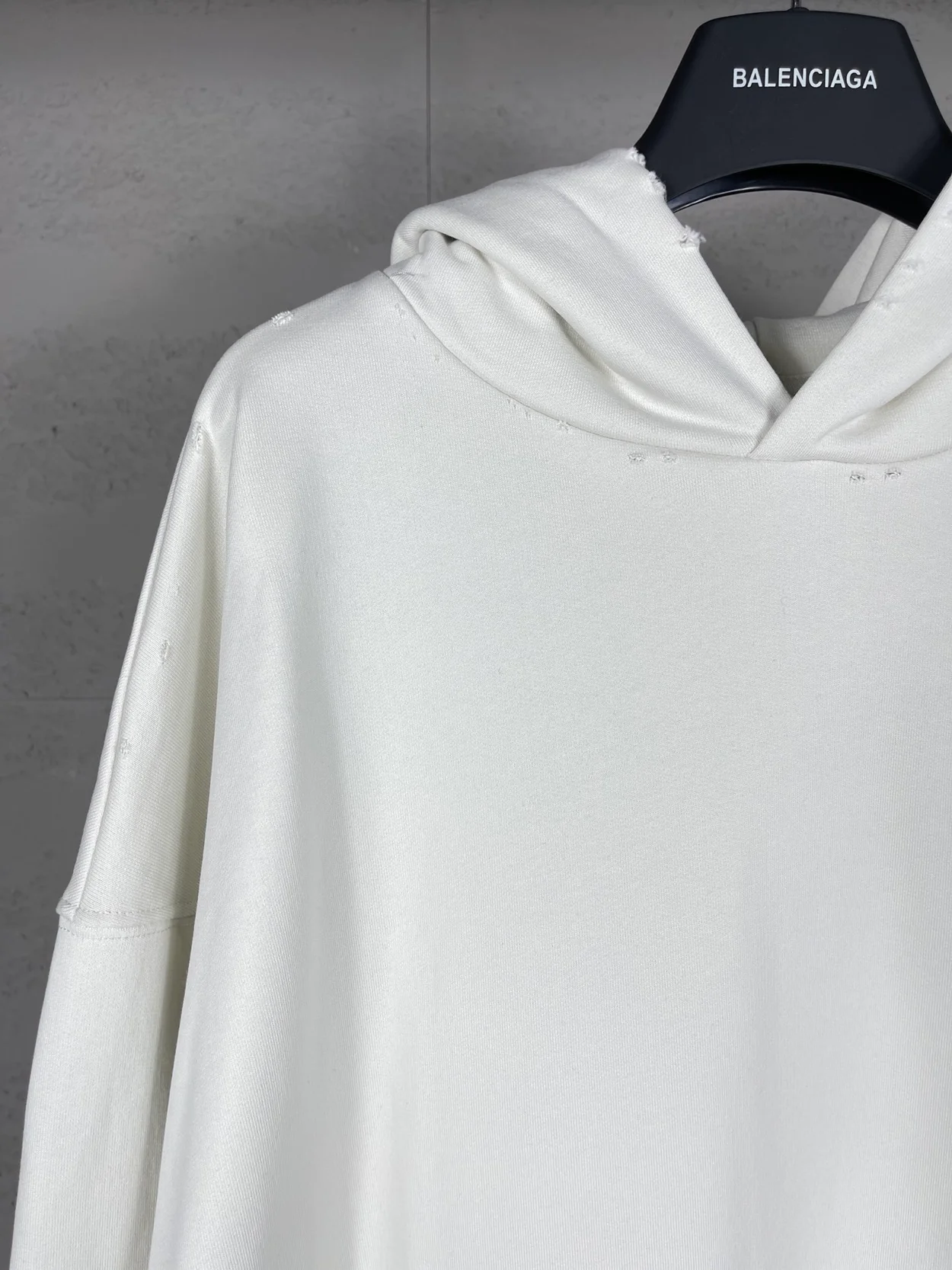 발렌시아가 폴리티컬 캠페인 후드 화이트