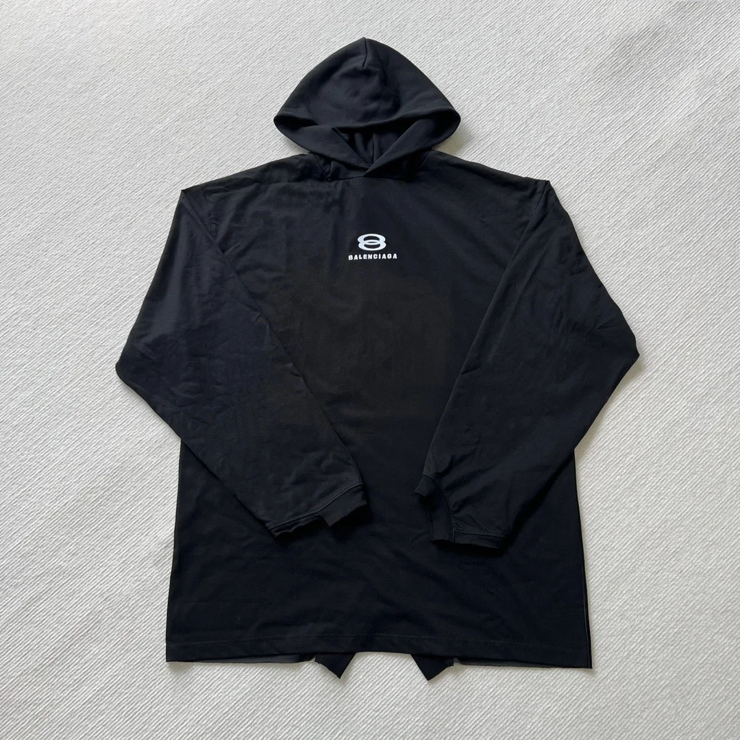 발렌시아가 유니티 스포츠 롱 슬리브 오버사이즈 티셔츠