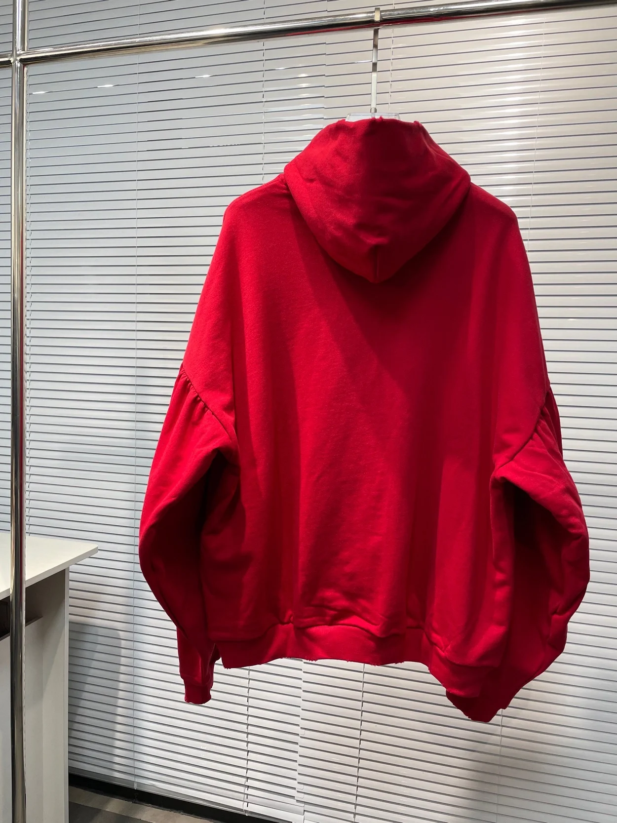 발렌시아가 프린티드 코튼 저지 후디