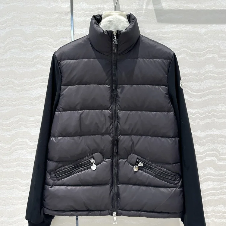 몽클레어 울 니트 다운 블랙