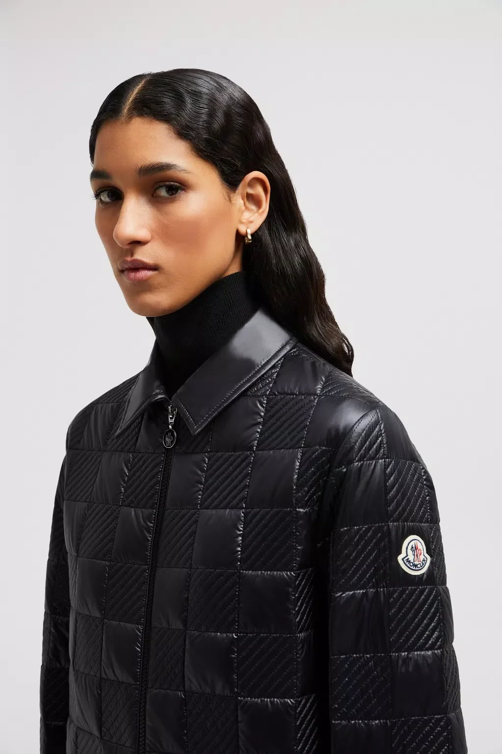 몽클레어 패딩 집업 셔츠