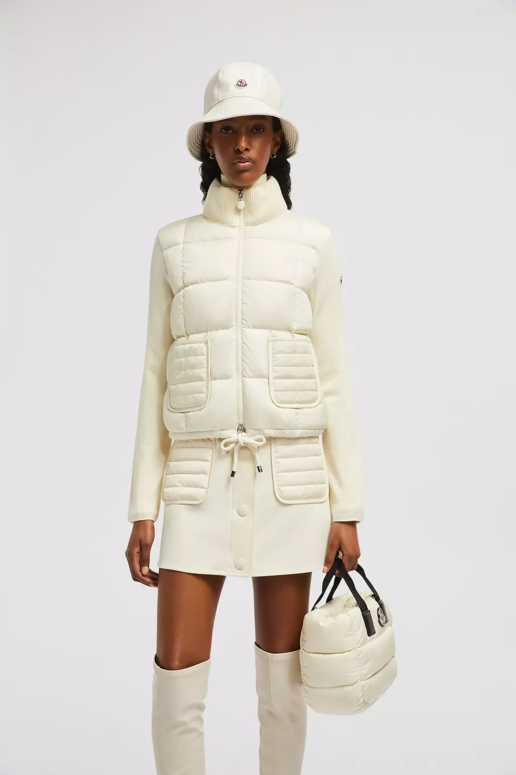 몽클레어 패딩 울 집업 가디건