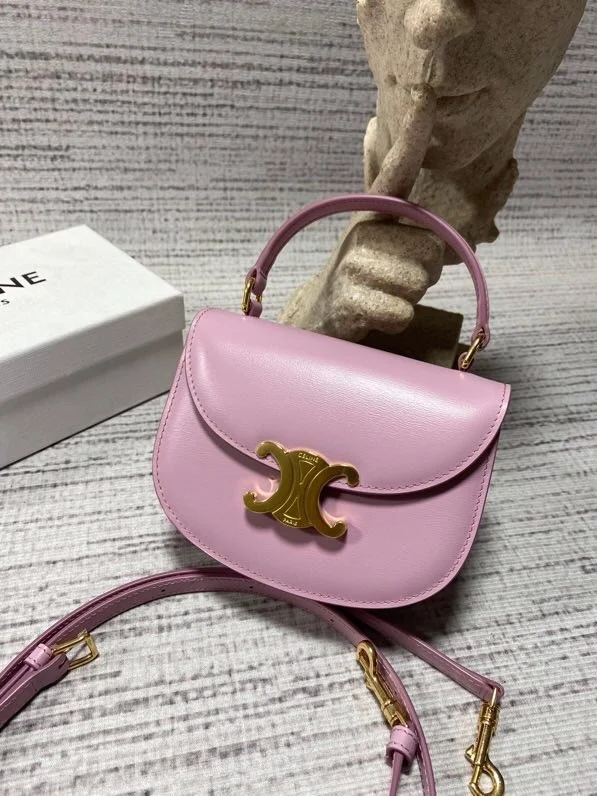 셀린느 미니 클레아 베사체 트리옹프 백 핑크