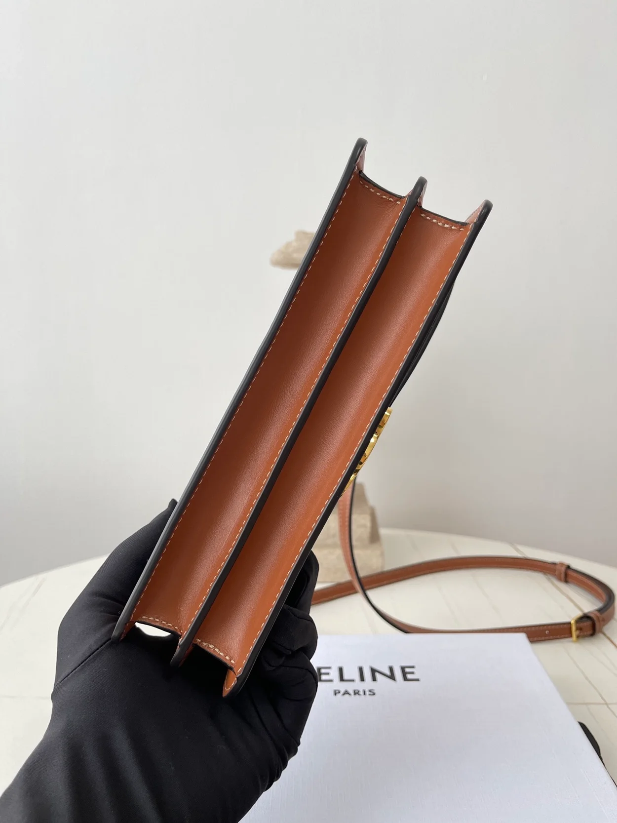 셀린느 엔벨로프 트리옹프 백 탠