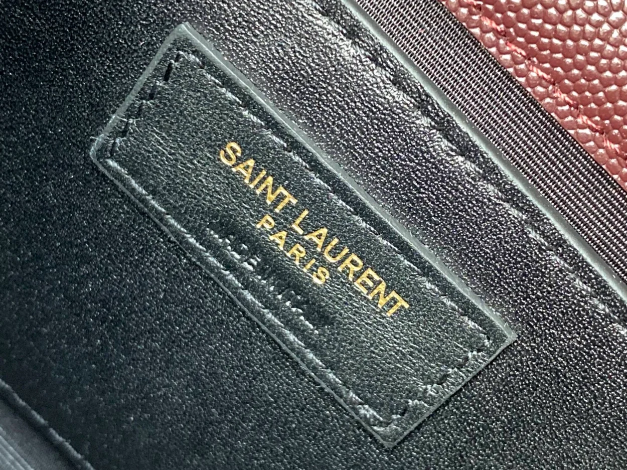 생로랑 엔벨로프 스몰 백 와인