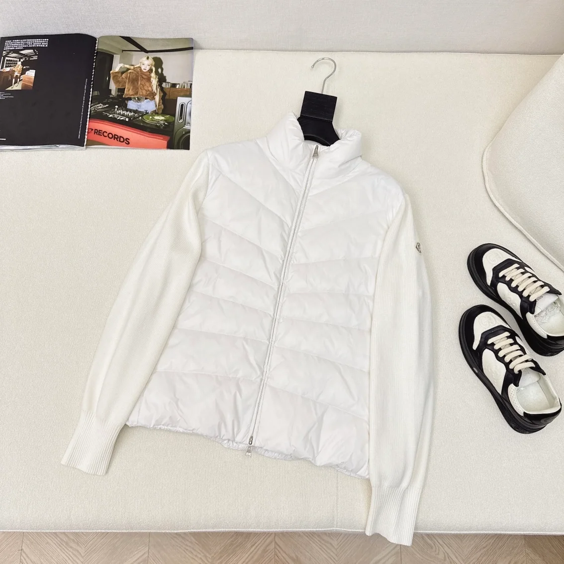 몽클레어 패딩 울 가디건