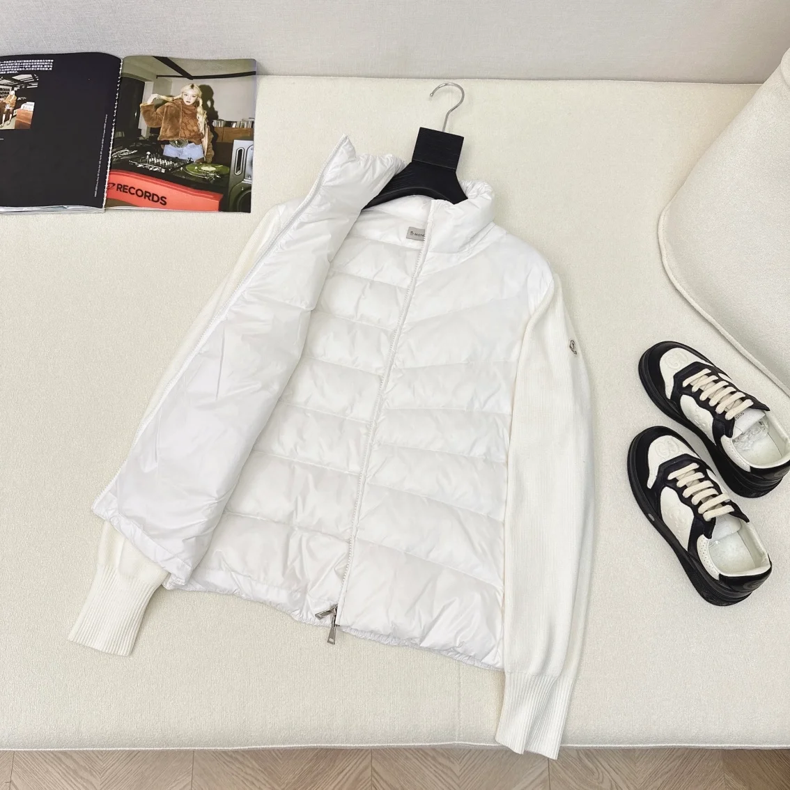 몽클레어 패딩 울 가디건