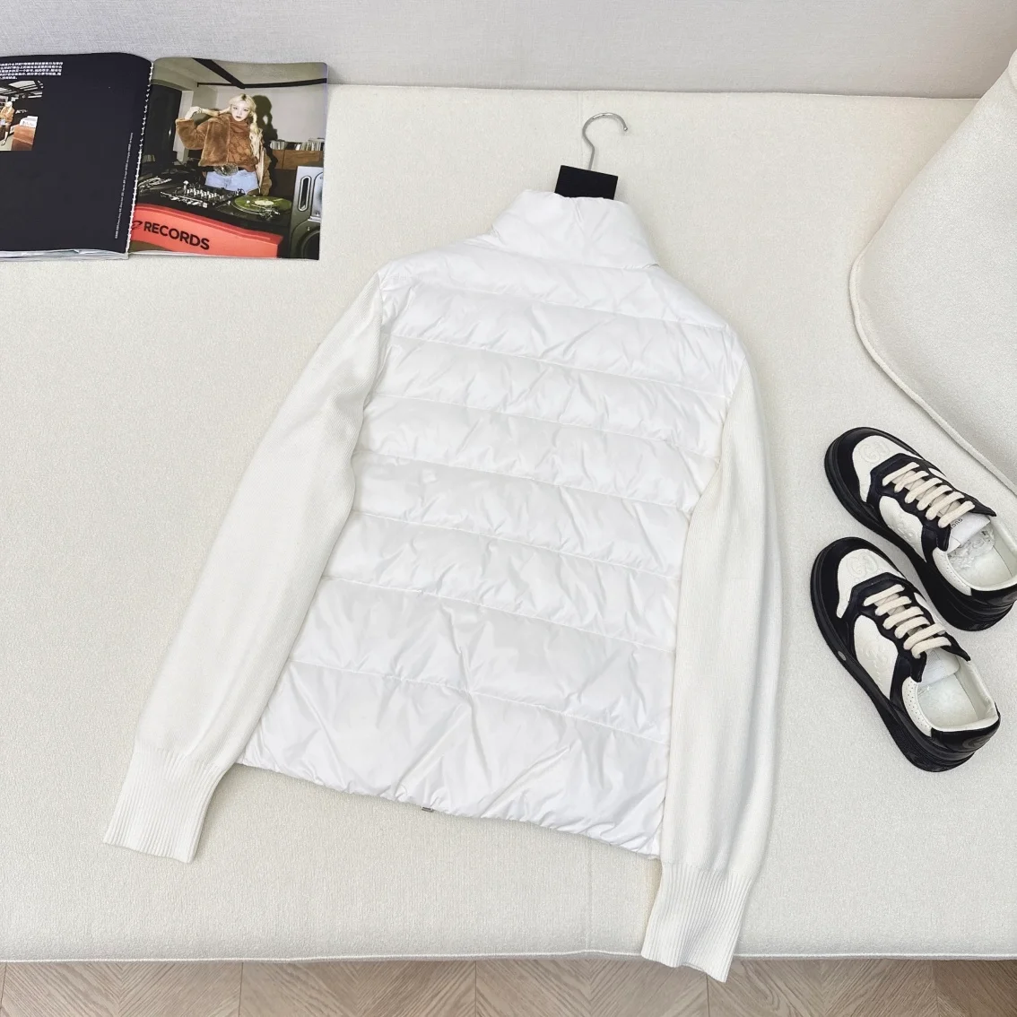 몽클레어 패딩 울 가디건