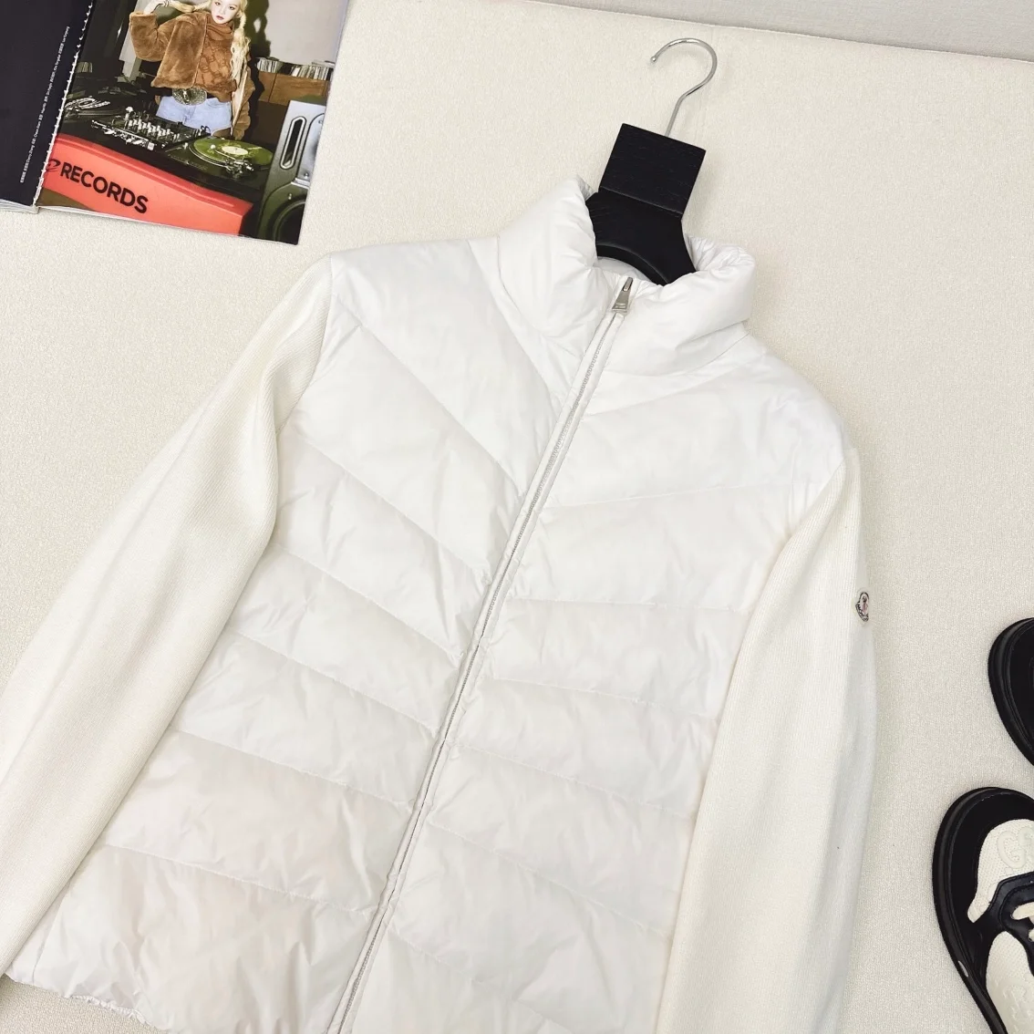 몽클레어 패딩 울 가디건