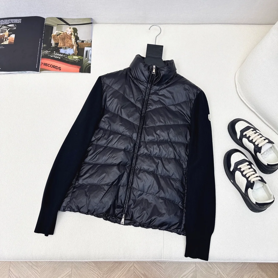 몽클레어 패딩 울 가디건