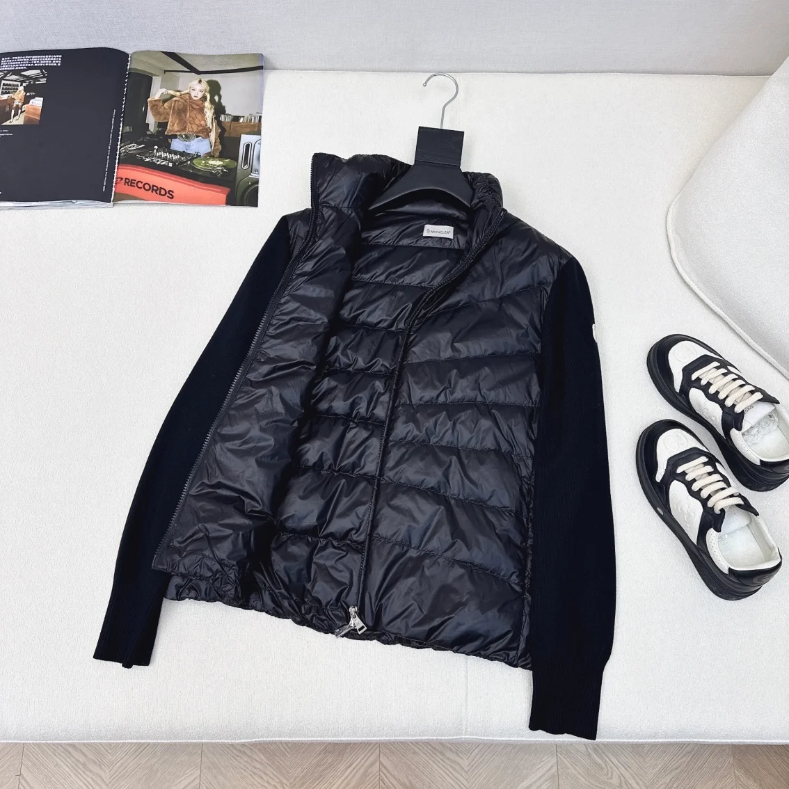 몽클레어 패딩 울 가디건