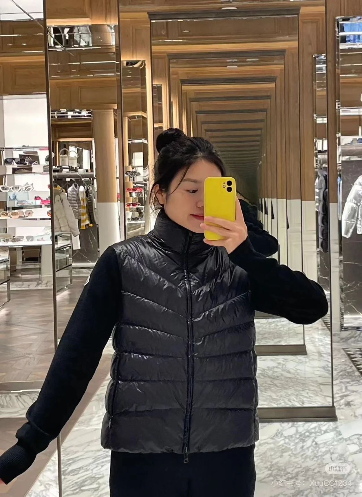 몽클레어 패딩 울 가디건