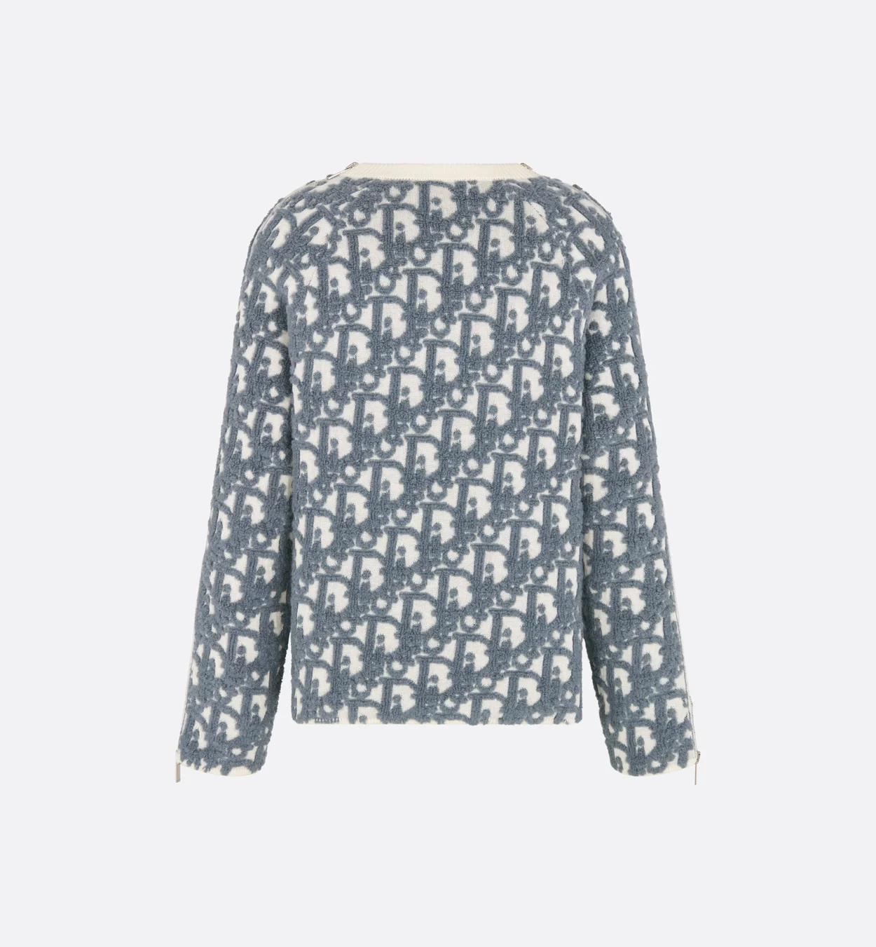 디올 오블리크 울 코튼 자카드 스웨터