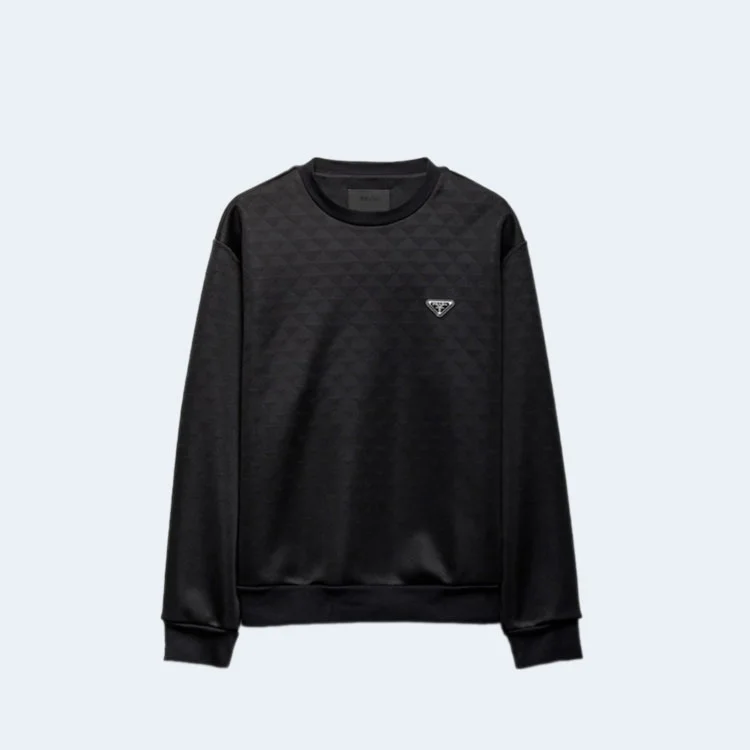 프라다 테크니컬 패브릭 스웨트셔츠