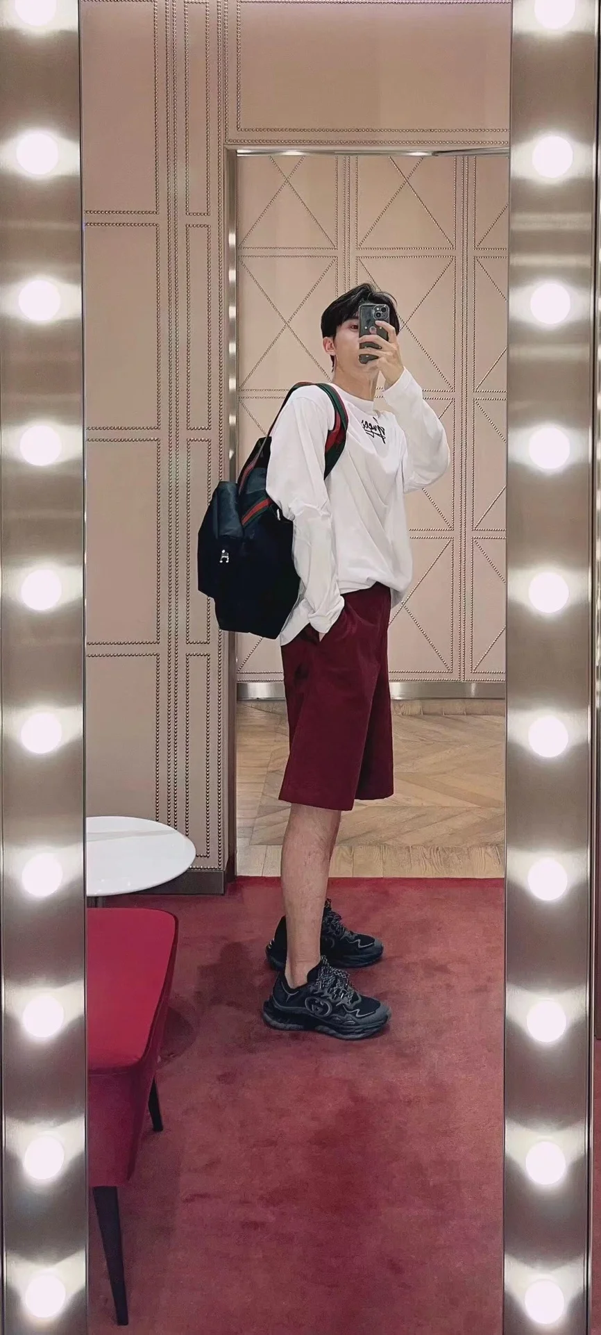 구찌 GUCCI 프린트 코튼 저지 스웨트셔츠