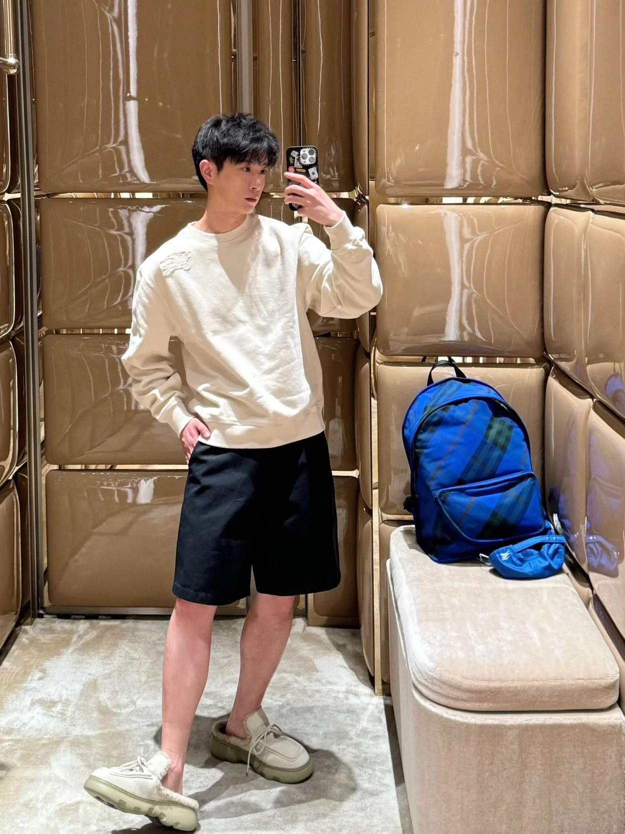 버버리 코튼 스웨트셔츠