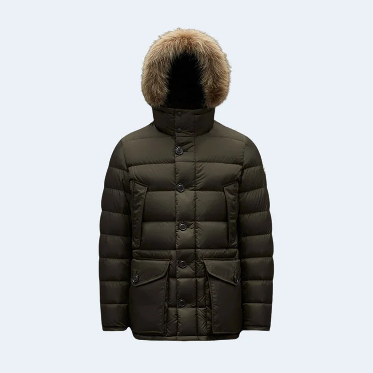 몽클레어 클루니 구스다운 패딩 자켓 카키