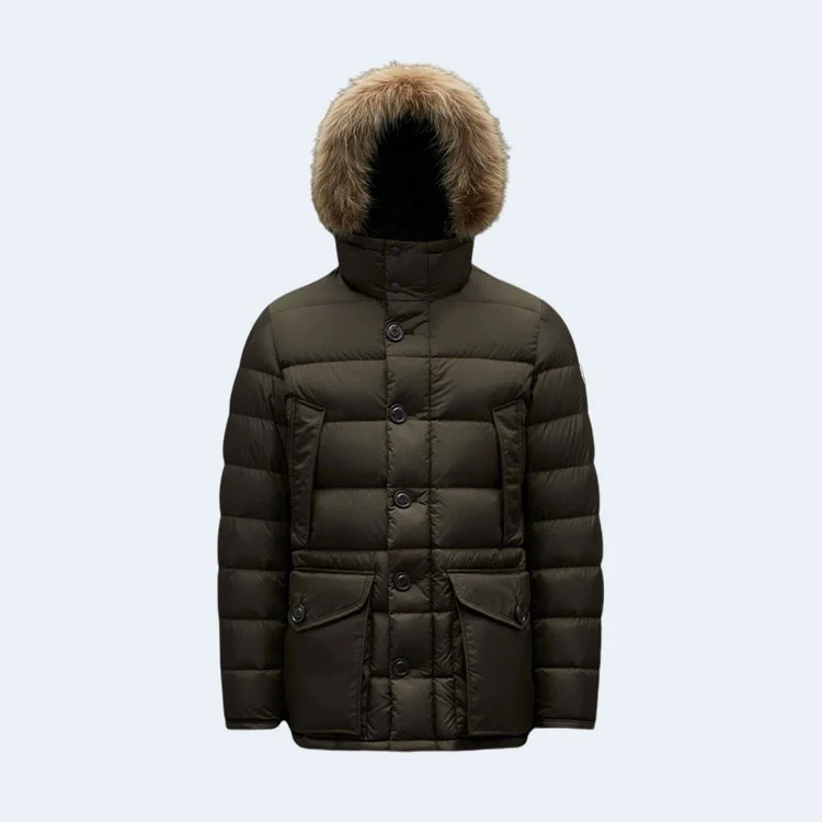 몽클레어 클루니 구스다운 패딩 자켓 카키