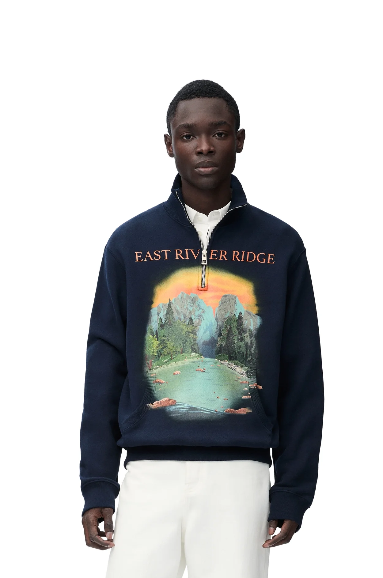 로에베 집업 스웨트셔츠