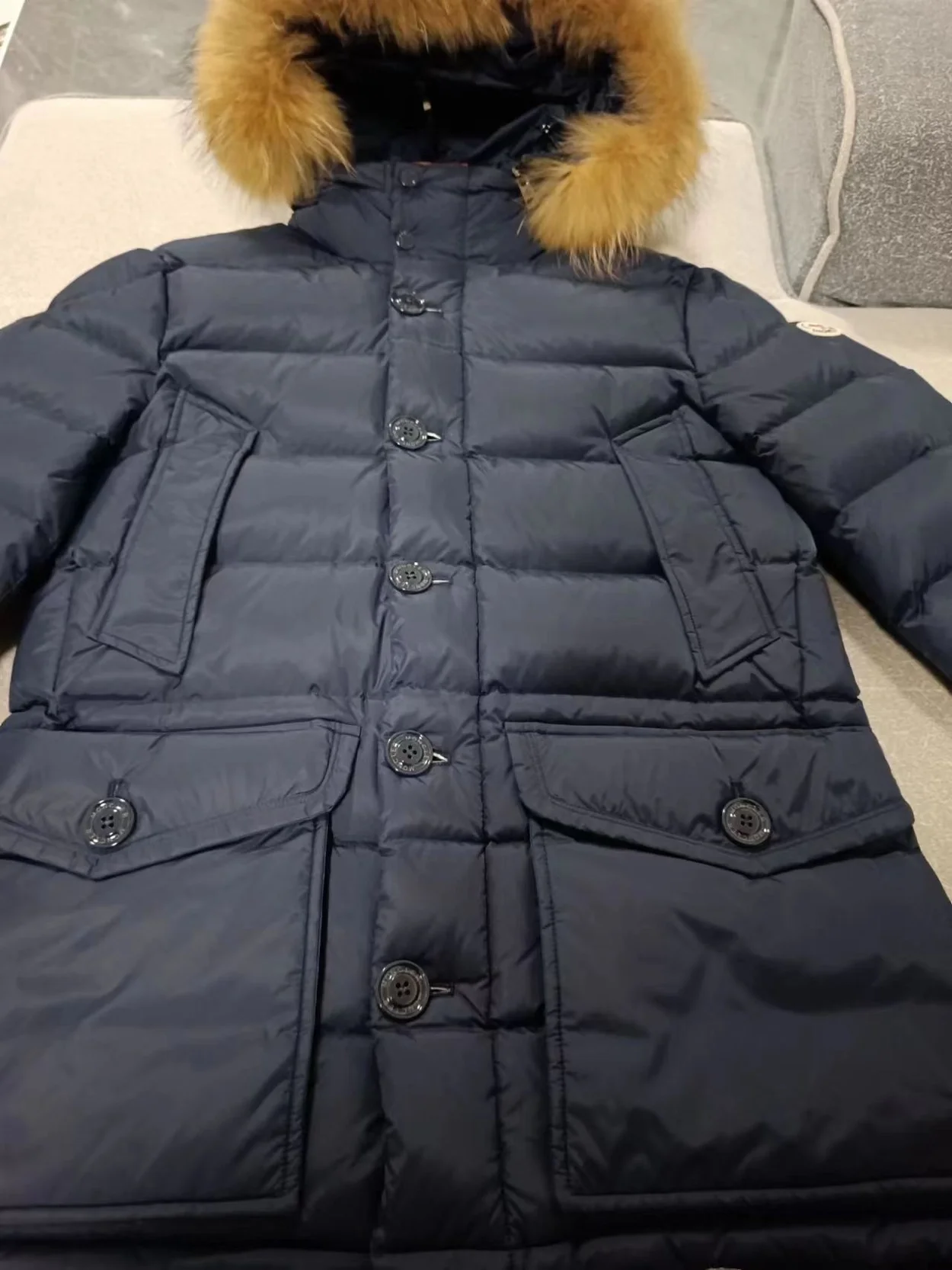 몽클레어 클루니 구스다운 패딩 자켓 네이비