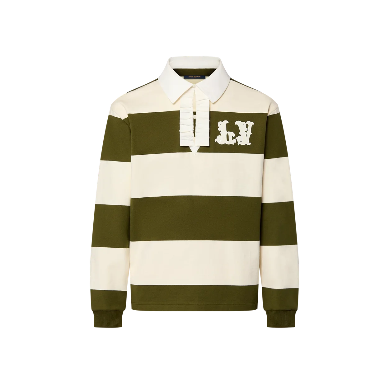 루이비통 롱 슬리브드 코튼 럭비 폴로 1AFWUC