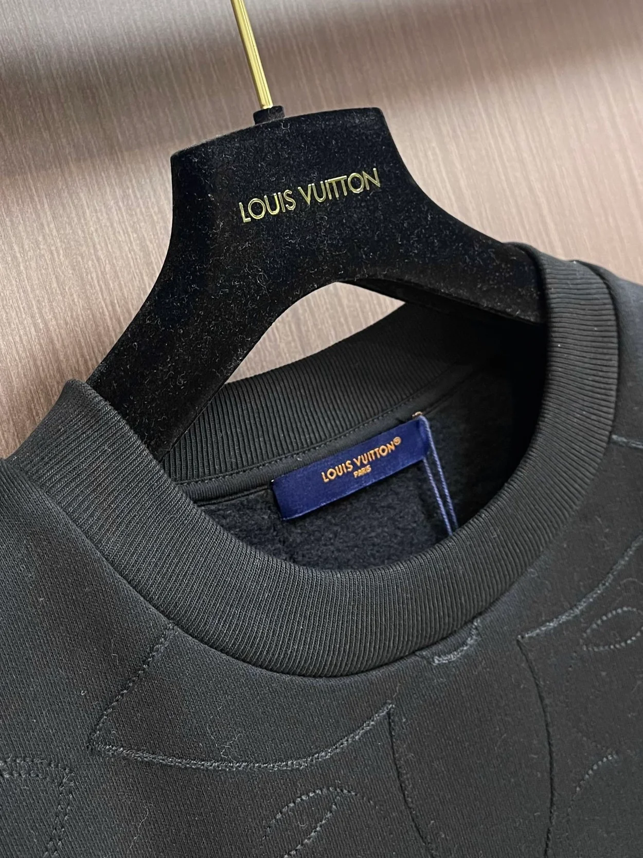 루이비통 엠브로이더드 코튼 저지 크루넥