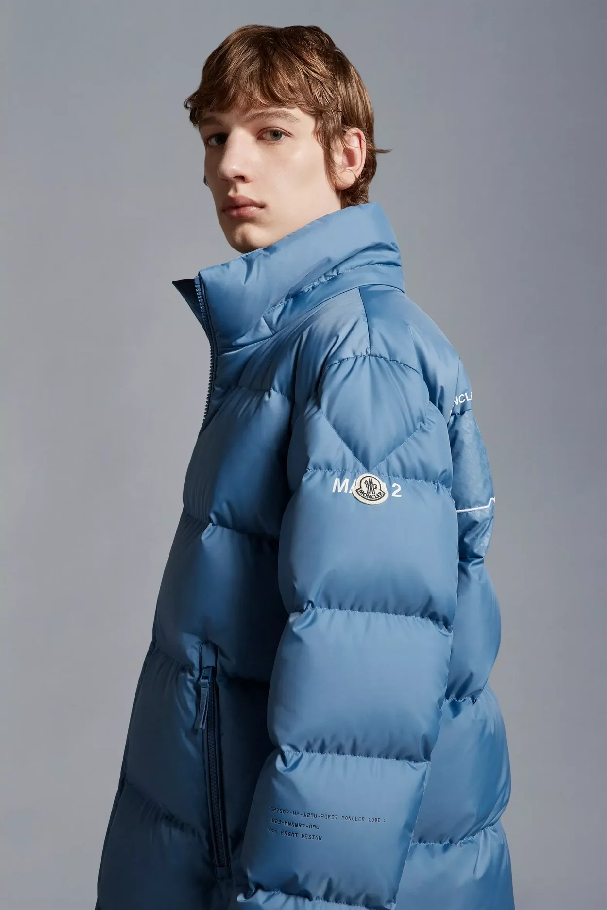 몽클레어 아칸서스 쇼트 다운 자켓 블루