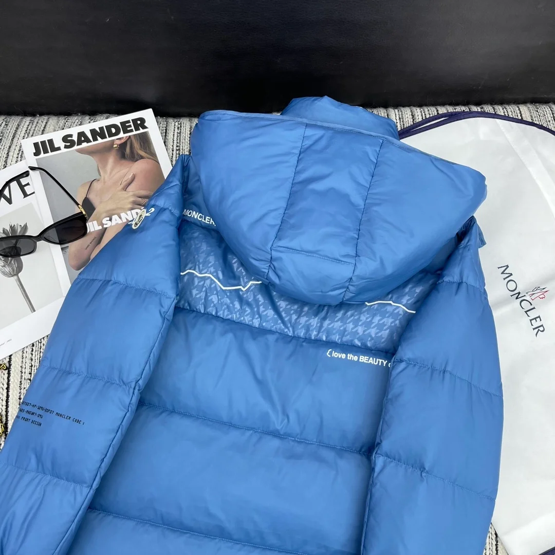 몽클레어 아칸서스 쇼트 다운 자켓 블루