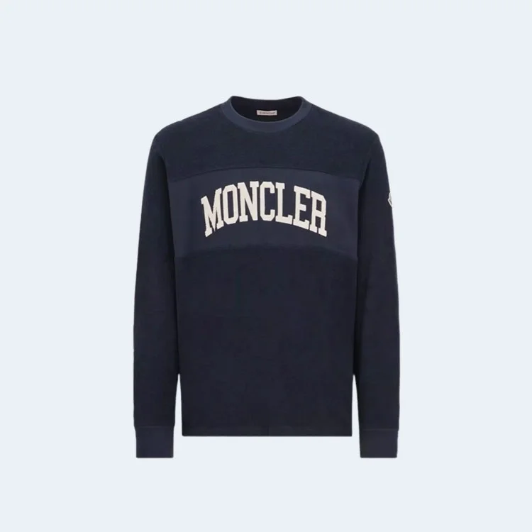 몽클레어 자수 로고 스웨트셔츠