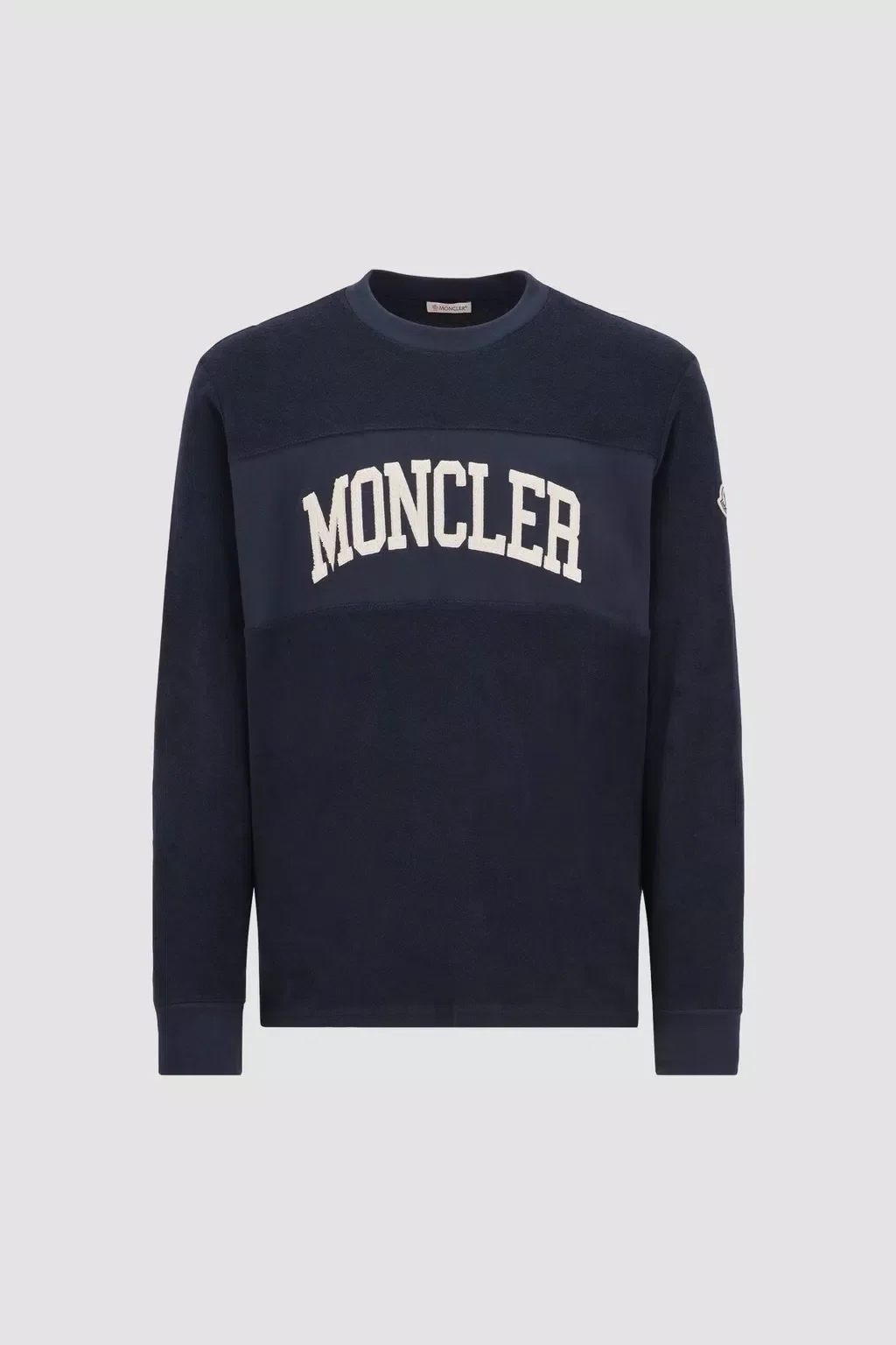 몽클레어 자수 로고 스웨트셔츠