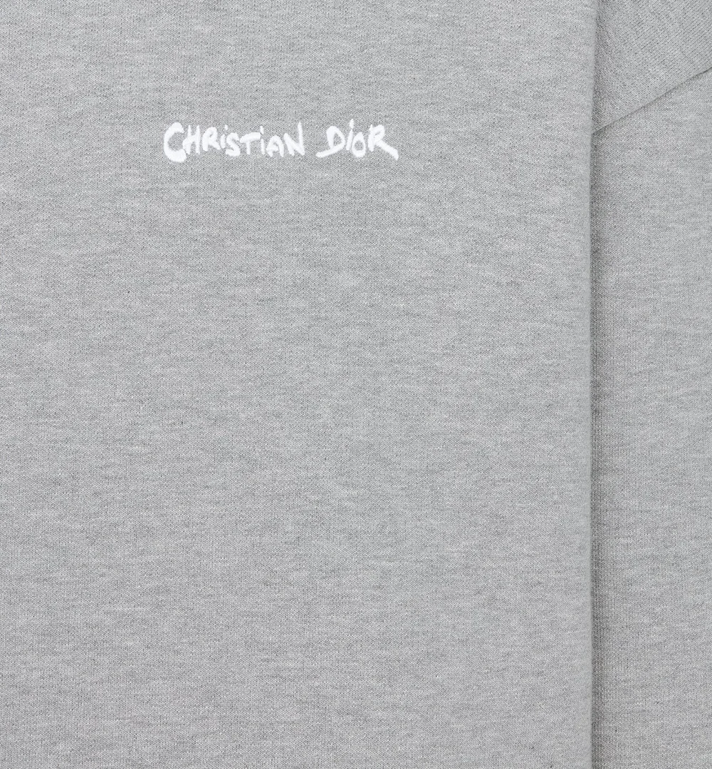 디올 크리스찬 디올 태그 오버사이즈 핏 스웨트셔츠