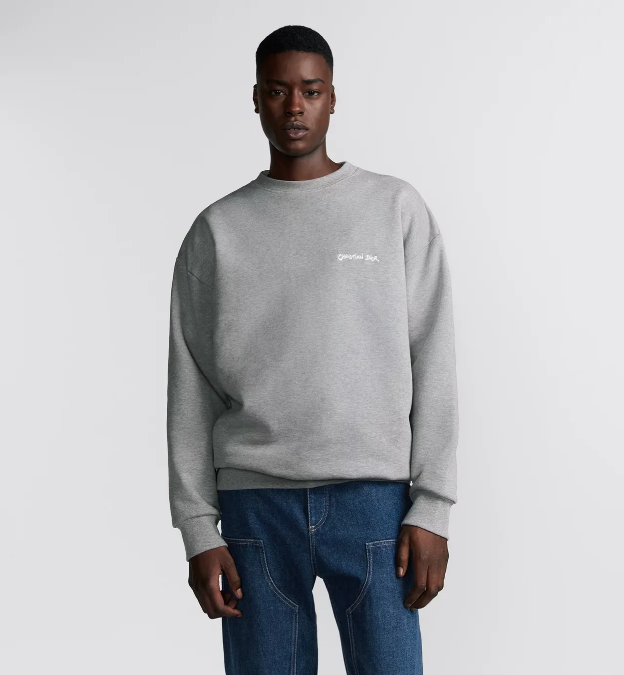 디올 크리스찬 디올 태그 오버사이즈 핏 스웨트셔츠