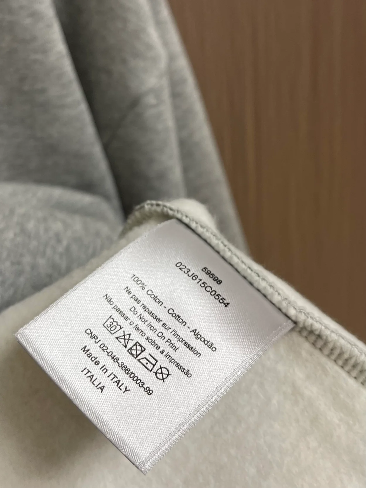 디올 크리스찬 디올 태그 오버사이즈 핏 스웨트셔츠