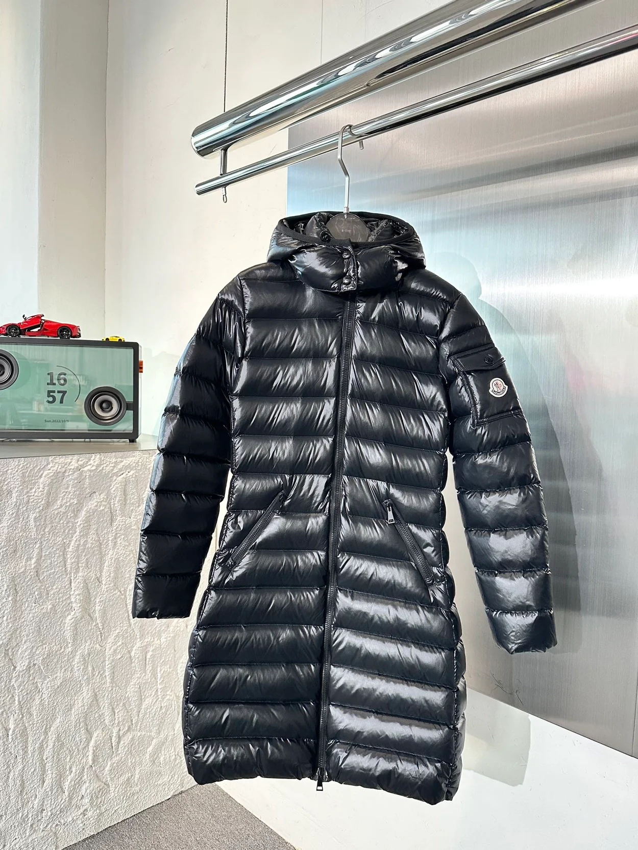 몽클레어 모카 롱 다운 자켓