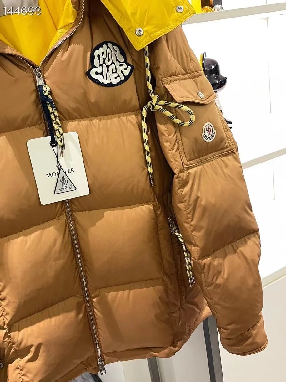 몽클레어 마리벨레스 쇼트 다운 자켓 브라운