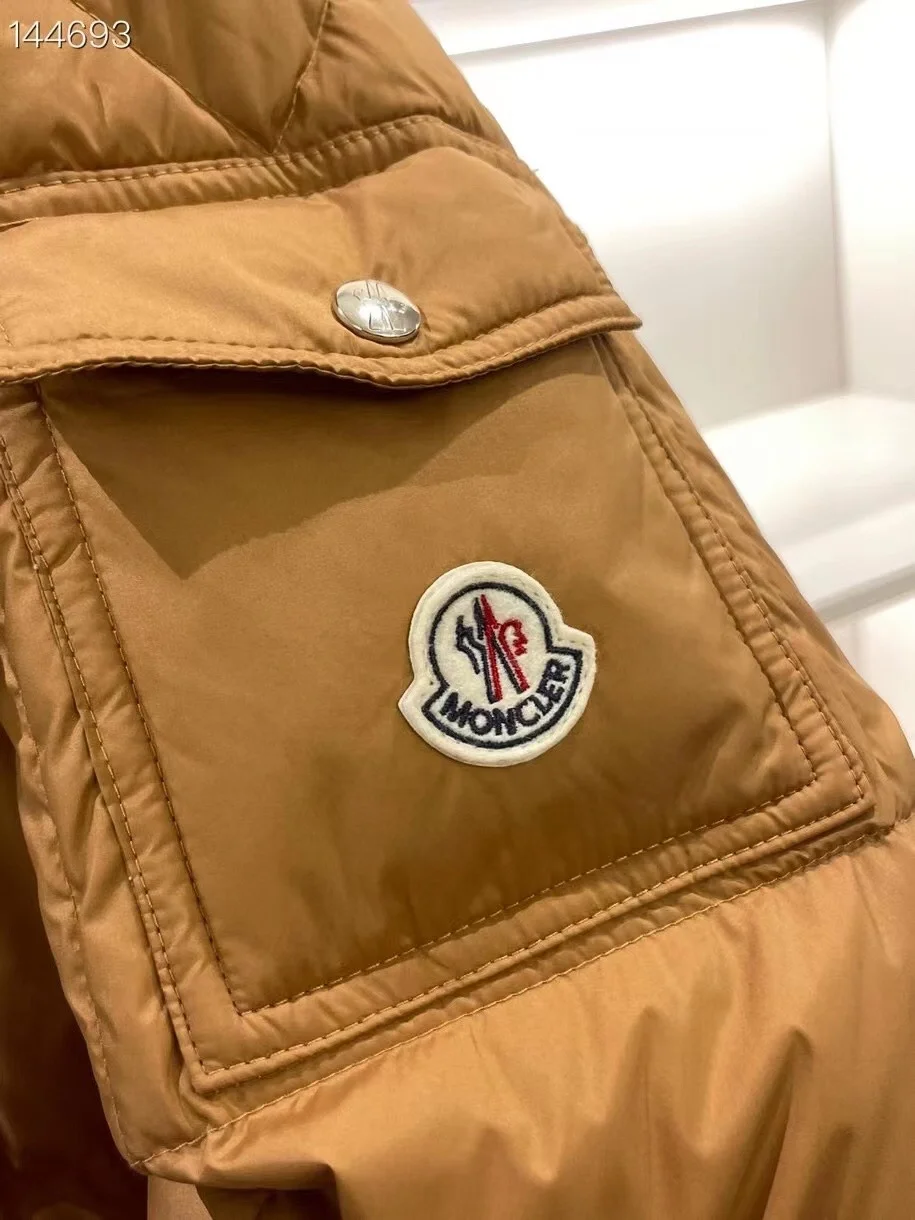 몽클레어 마리벨레스 쇼트 다운 자켓 브라운