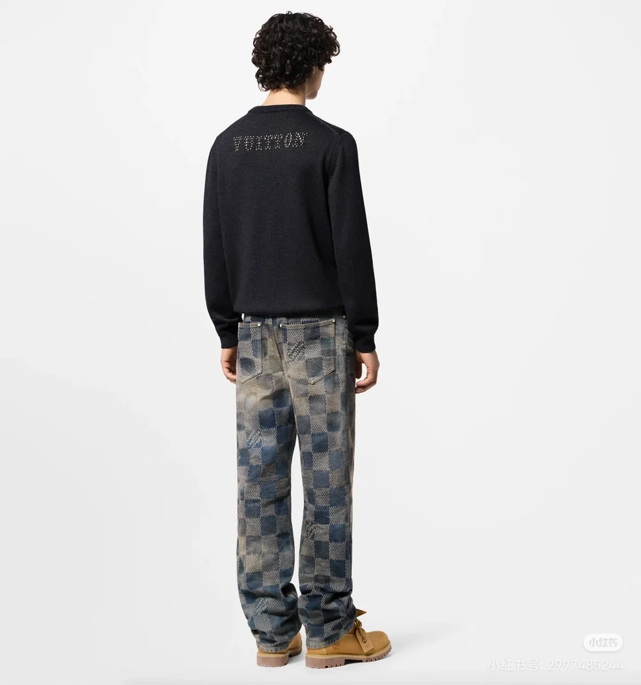 루이비통 엠벨리시드 롱 슬리브드 메리노 울 크루넥 1AFXKR