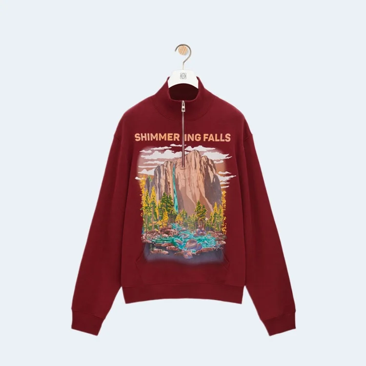 로에베 집업 스웨트셔츠